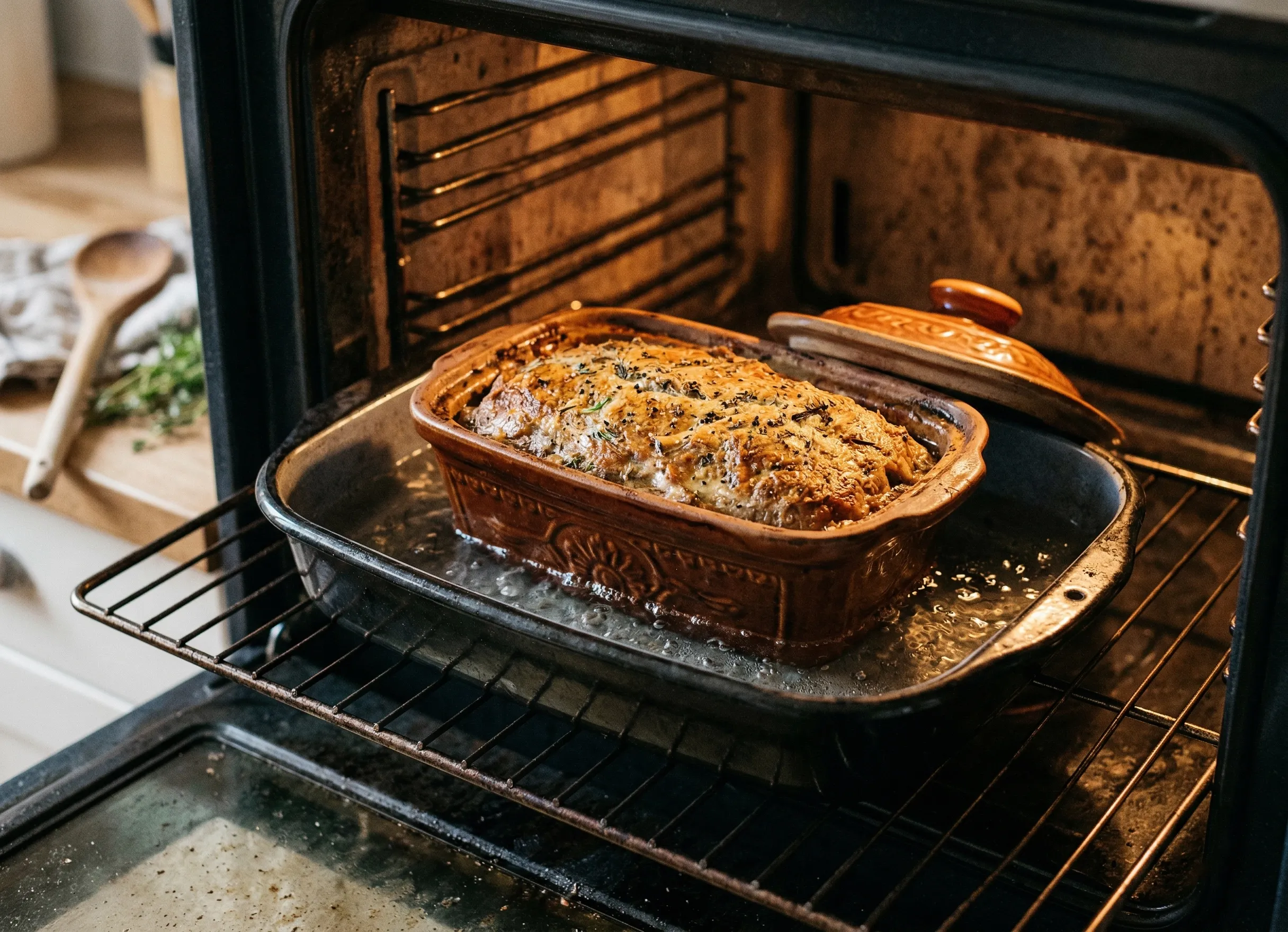 cuisson terrine chevreuil bain marie four