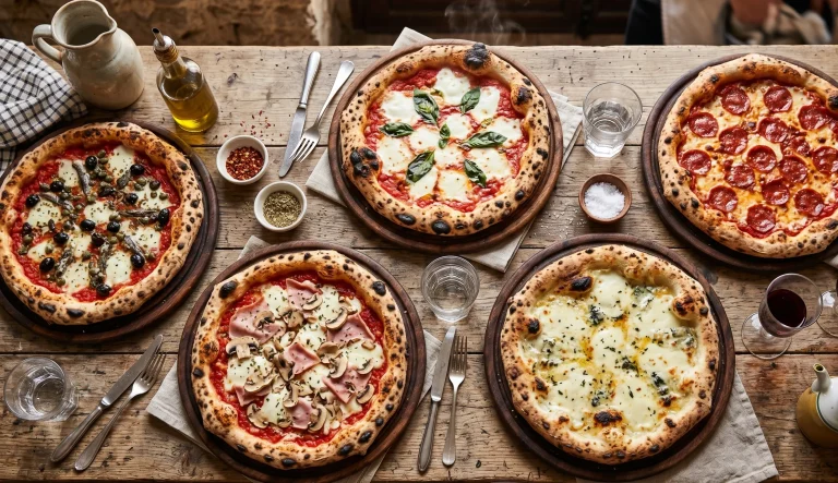 différents types de pizzas italiennes connues