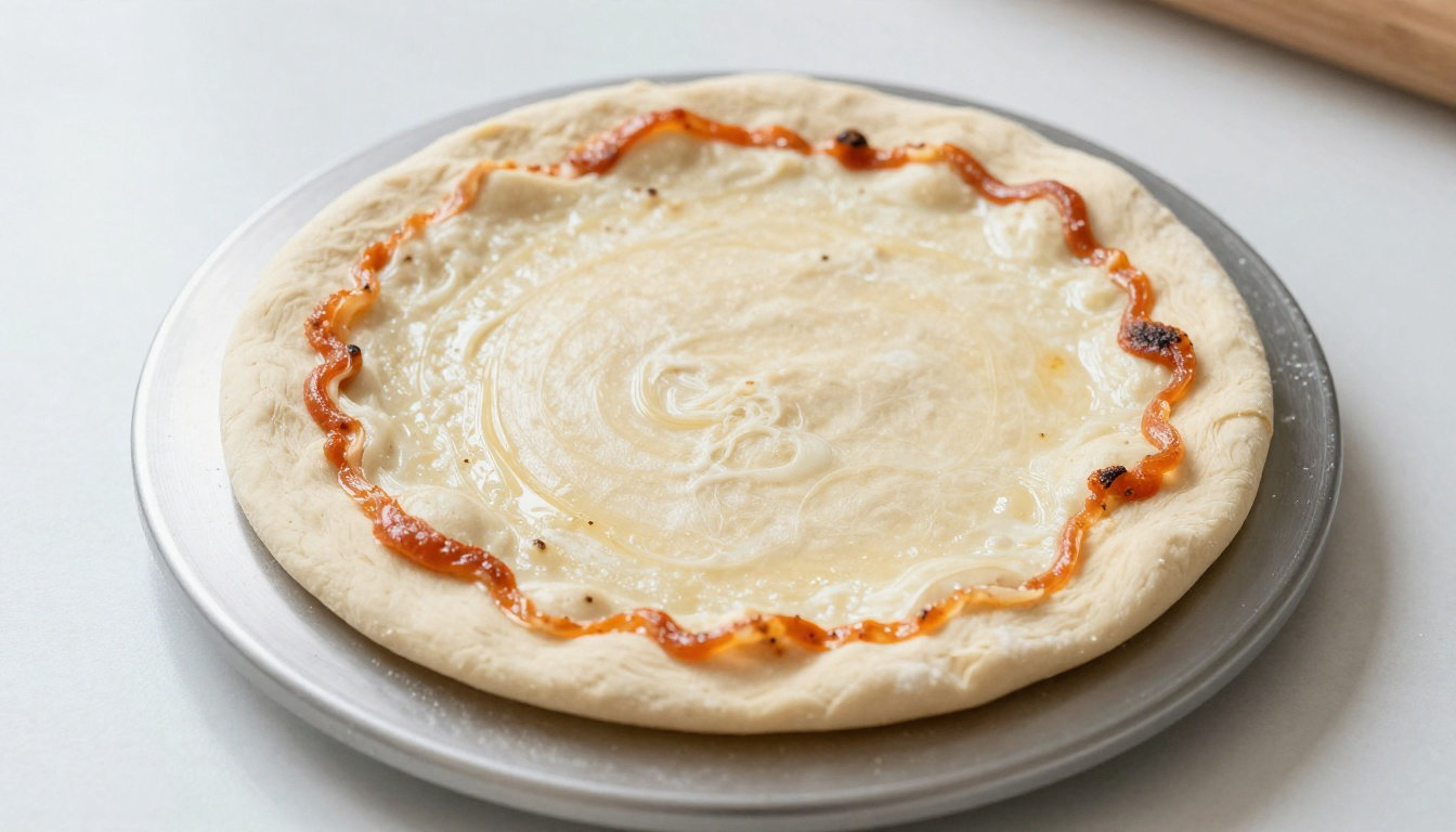 Le poids d'une pizza et de son pâton selon le diamètre