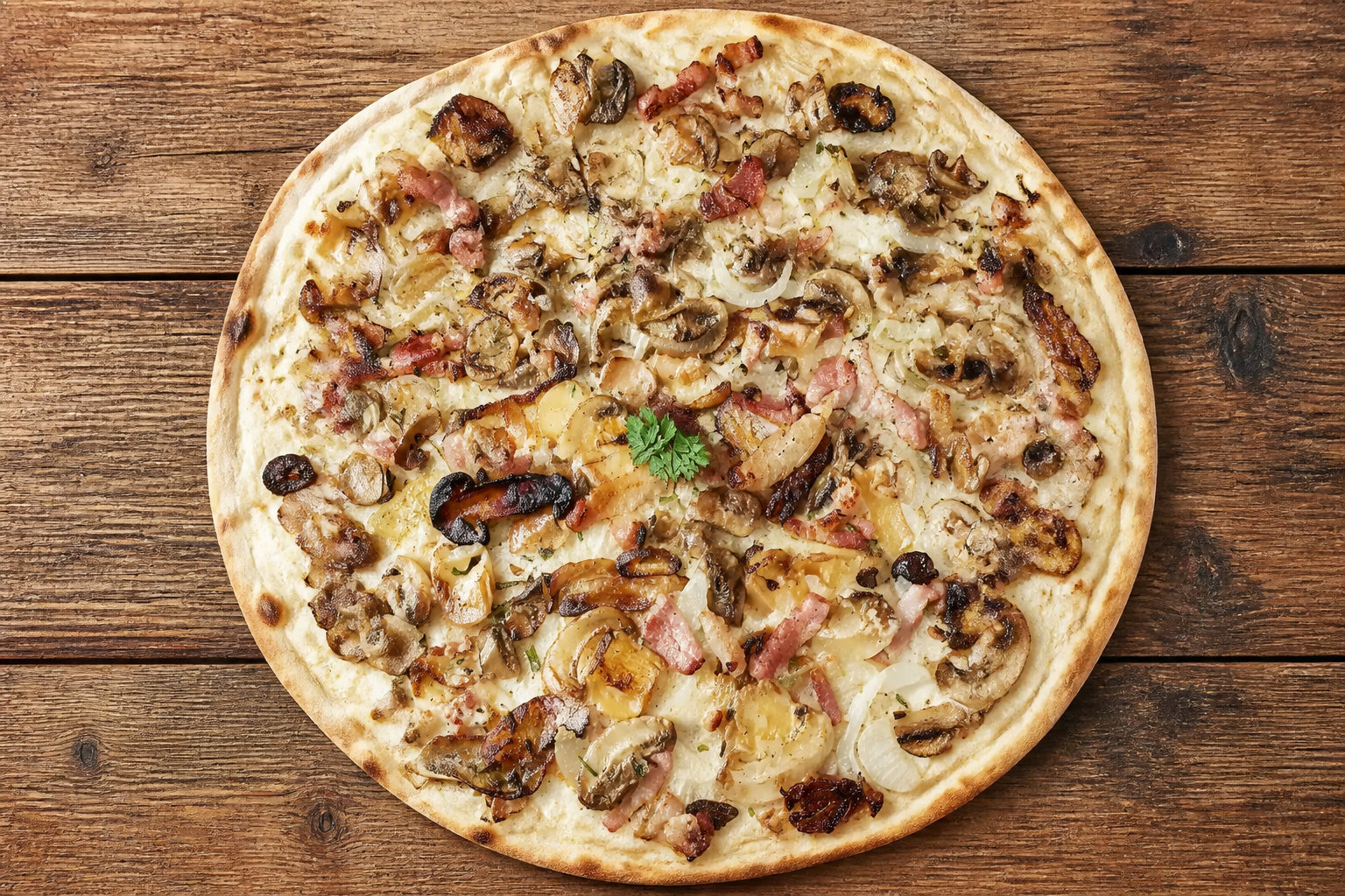 Quels ingrédients pour une recette pizza forestière qui en jette ?